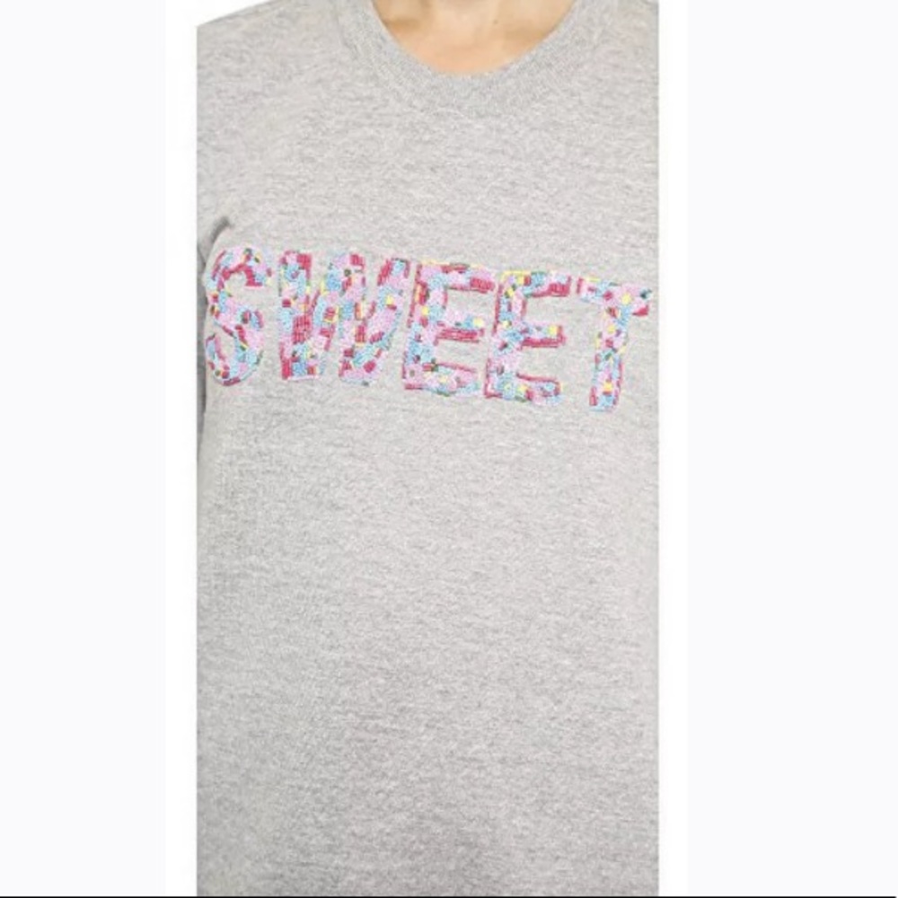 Markus Lupfer Women's Sweet Beaded Sweatshirt Size XS - Picture 5 of 12
